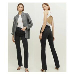 Reformation Black Boot Cut Jeans